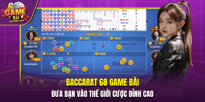 Baccarat 68 Game Bài - Đưa Bạn Vào Thế Giới Cược Đỉnh Cao