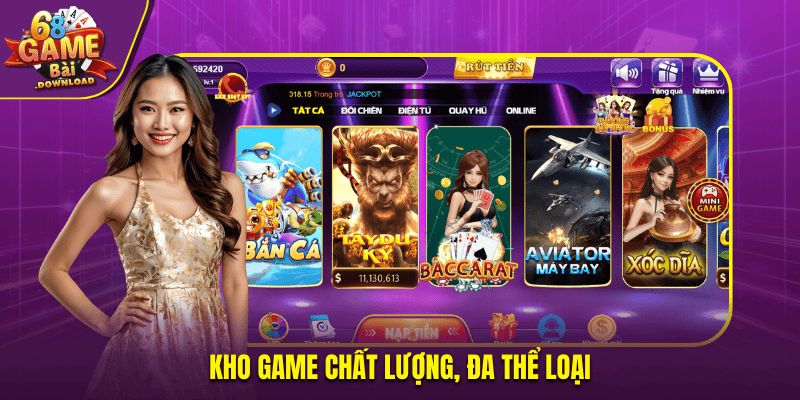 Kho game chất lượng, đa thể loại