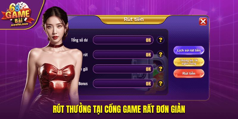 Rút thưởng tại cổng game rất đơn giản