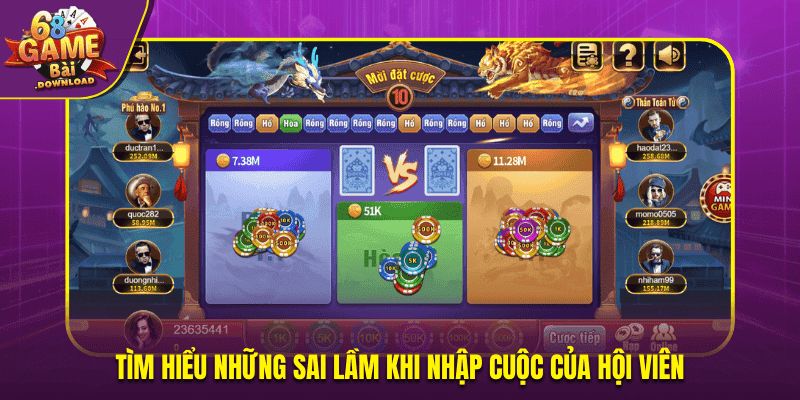 Tìm hiểu những sai lầm khi nhập cuộc của hội viên